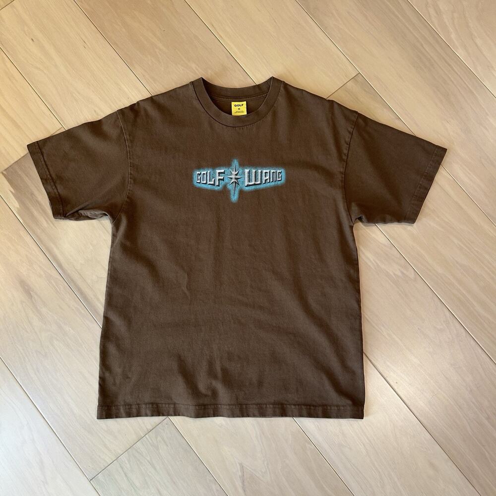 Golf Wang Logo Shirt Brown Short Sleeve Men’s Medium
